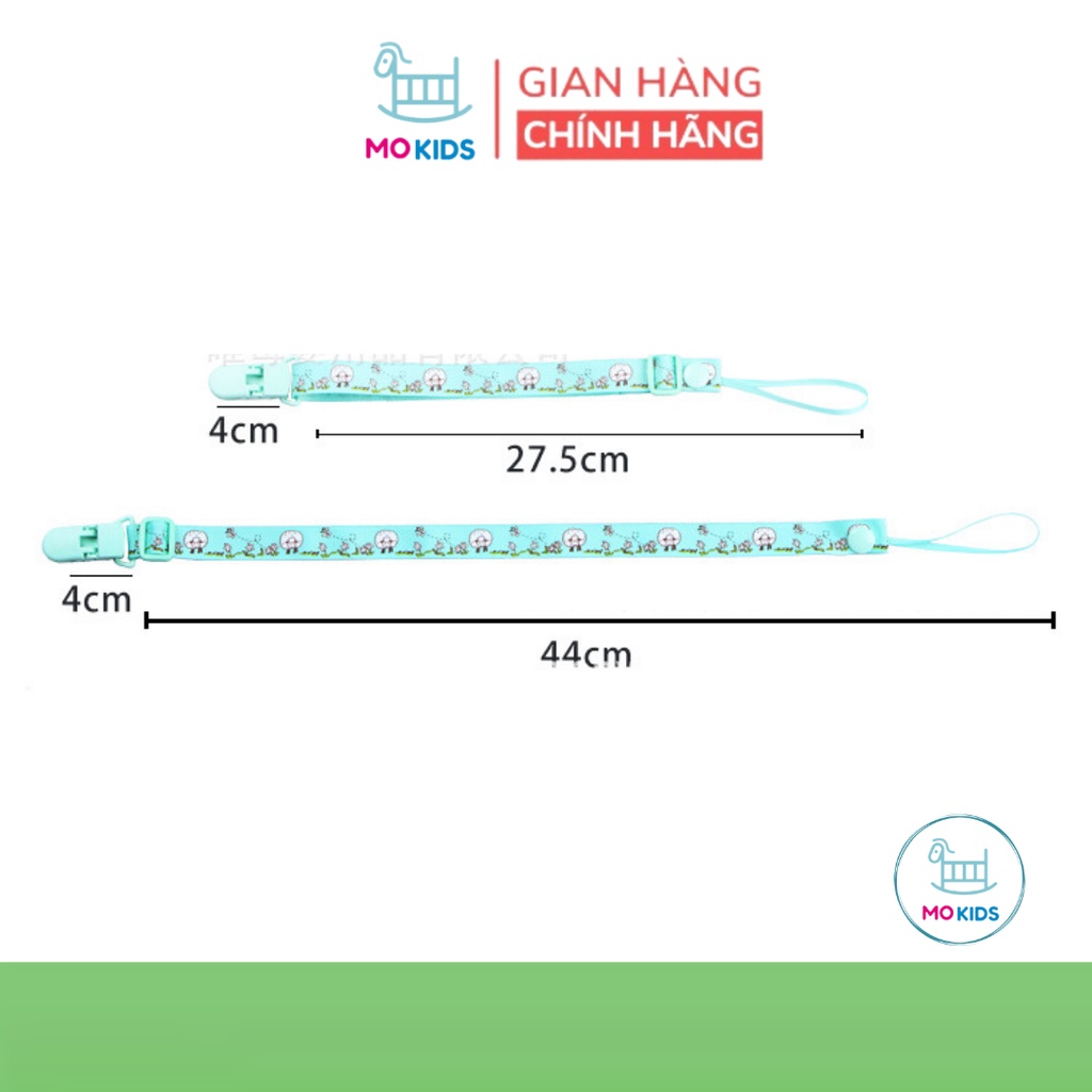Dây đeo ti giả, treo gặm nướu chống rơi cho bé - MOKIDS