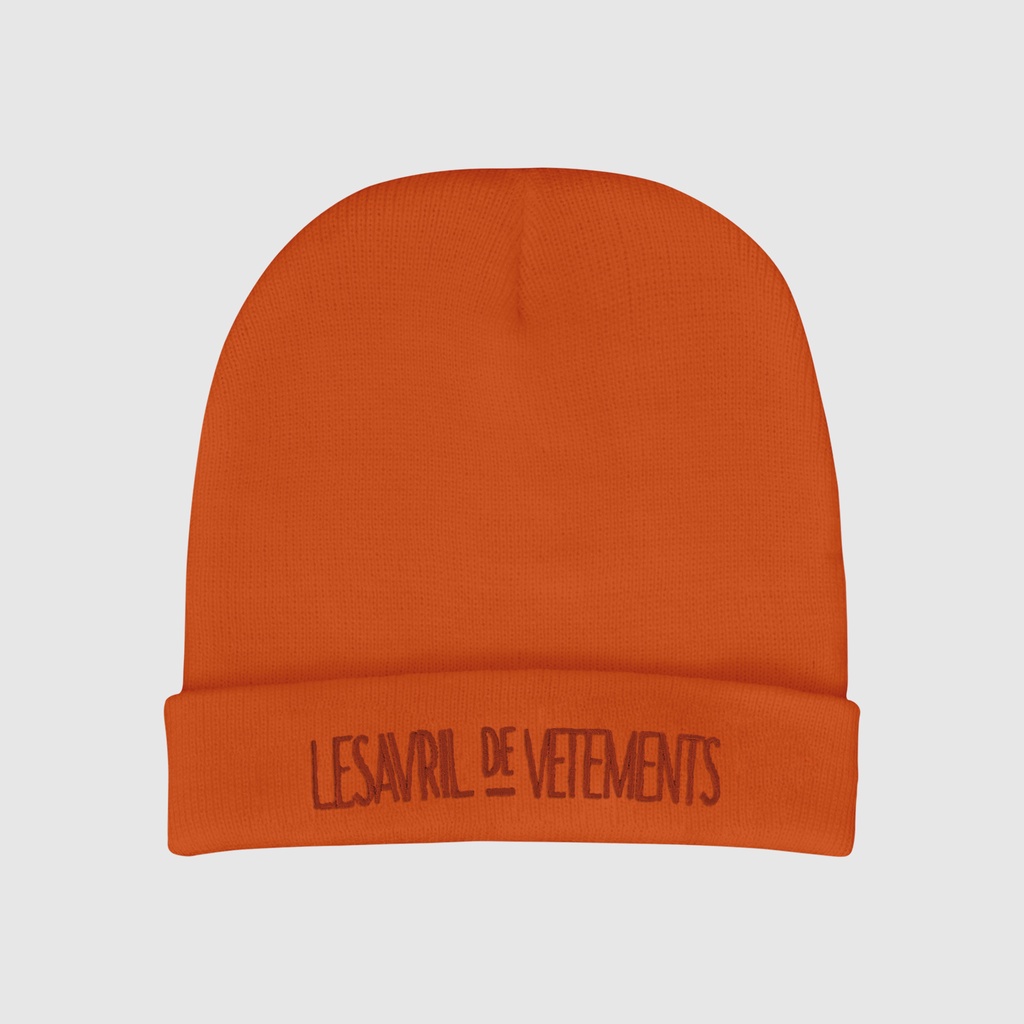 Mũ len Lesavril de Vetements Brilliante Orange
