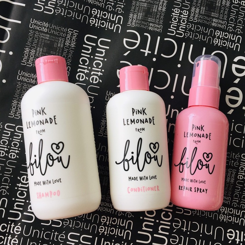 BỘ SẢN PHẨM CHĂM SÓC TÓC PINK LEMONADE FORM BILOU (BILL ĐỨC)