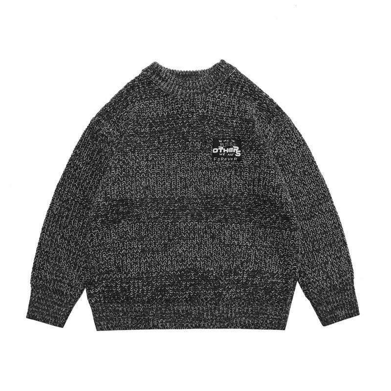 Áo len Raf Simons logo appliqued wool blend sweater ss21