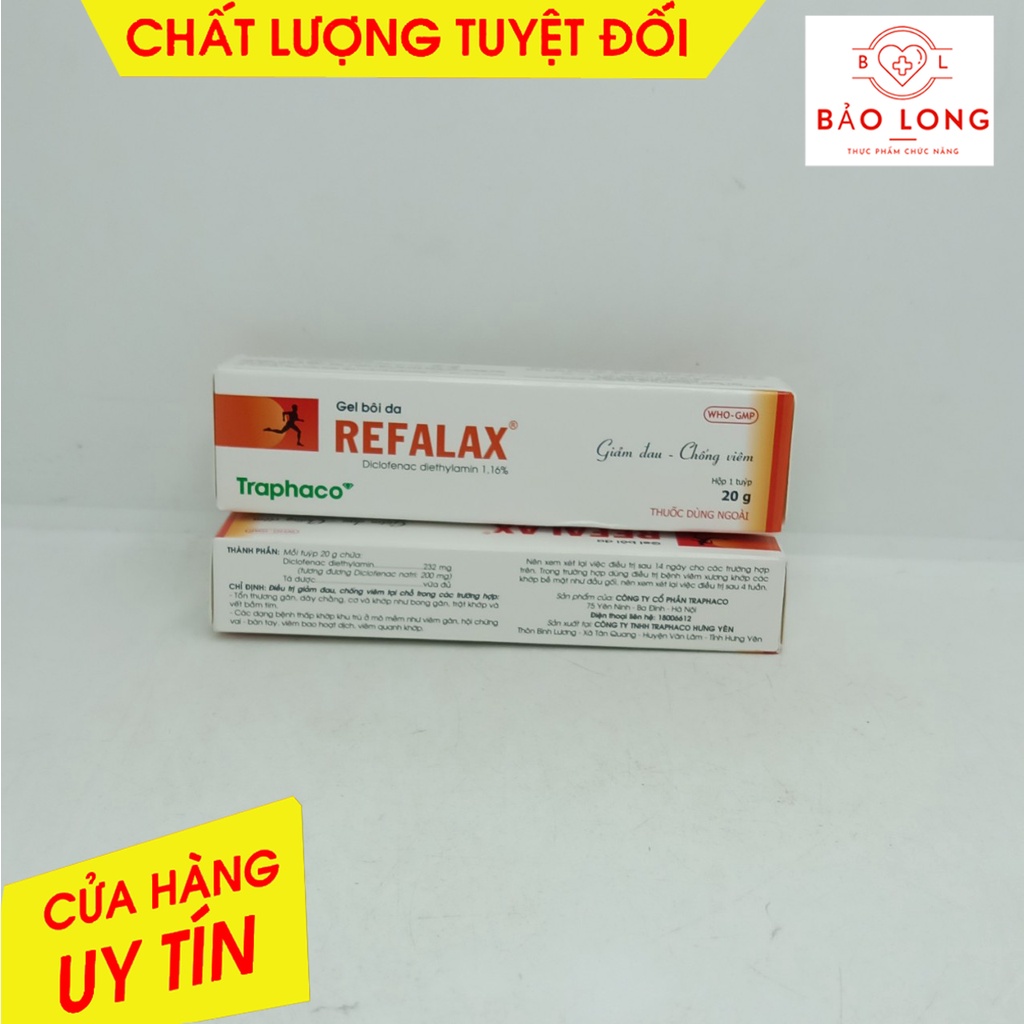 Gel bôi da REFALAX tuýp 20g