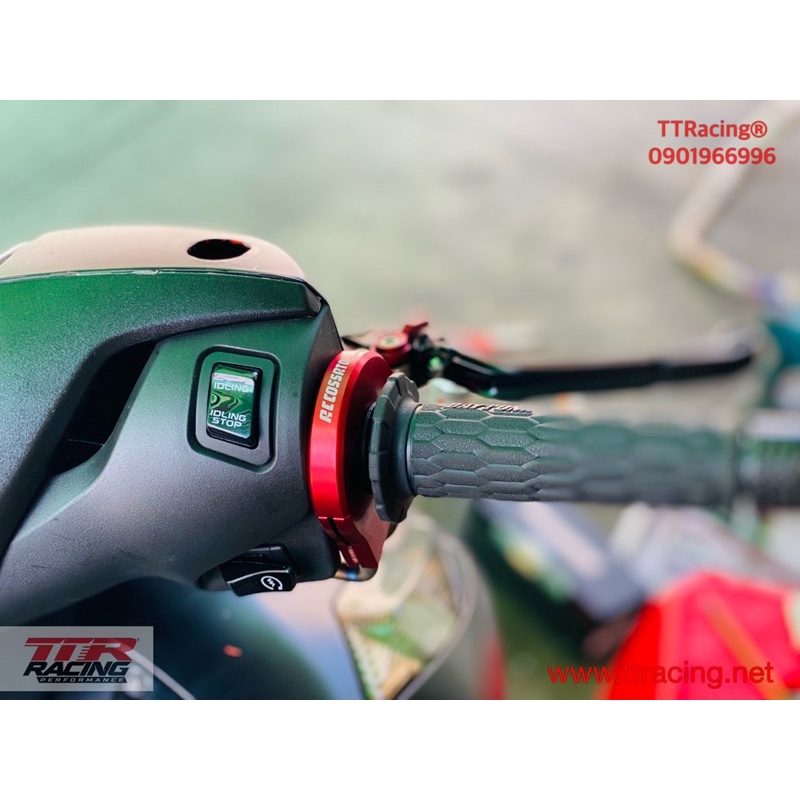 Cùm ga Accossato gắn Honda SH150i và độ xe nhỏ