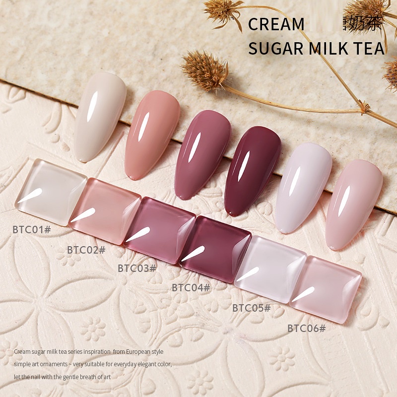 Sơn gel AS sơn nail Sơn móng tay gel dùng máy hơ gel các tone hồng nude kem nude hồng tím vỏ đỗ NAIL SUZY mã BTC 15ml
