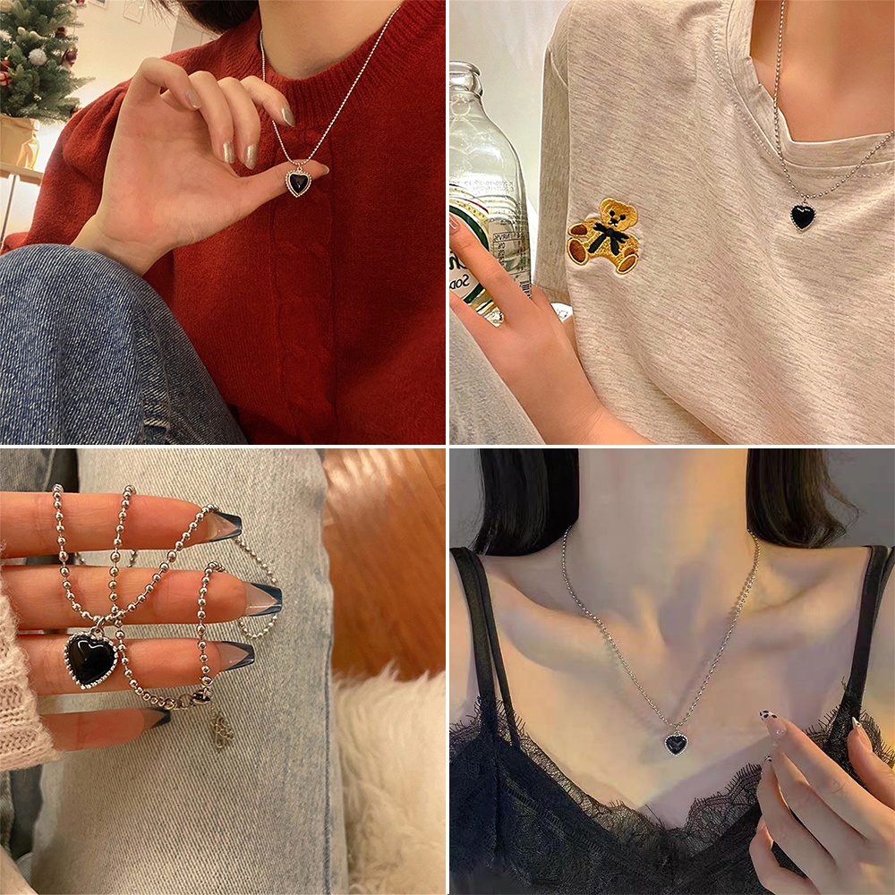 Vòng tay/ vòng cổ/ nhẫn ngọc trai đen nhân tạo sang trọng cho nữ (có bán lẻ)