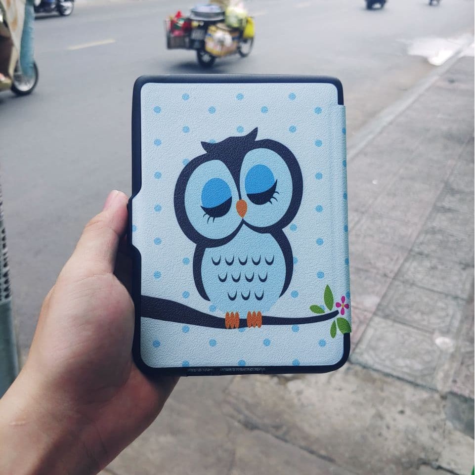 Bao Da Chuyên Dụng Máy Đọc Sách Kobo Clara HD Hoạ Tiết Tháp Eiffel Thiên Hà - Phụ Kiện Xaha