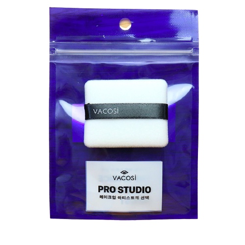 Bông phấn ướt nhỏ Pro Vacosi PU02 (tròn) và Vacosi PU03 (vuông)