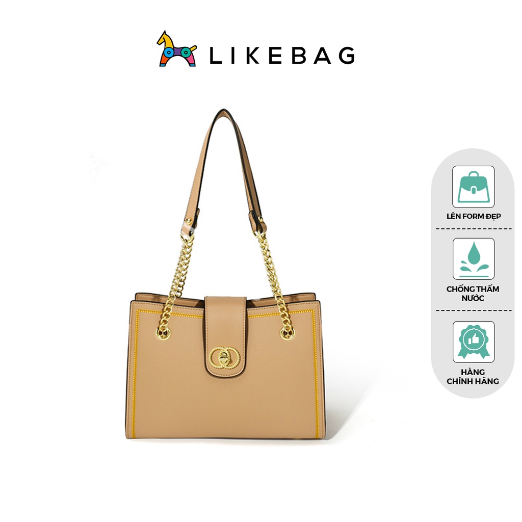 Túi nữ đeo chéo, kẹp nách thời trang LIKEBAG da PU dáng chữ nhật sang trọng CJ1004 - LIBAGI