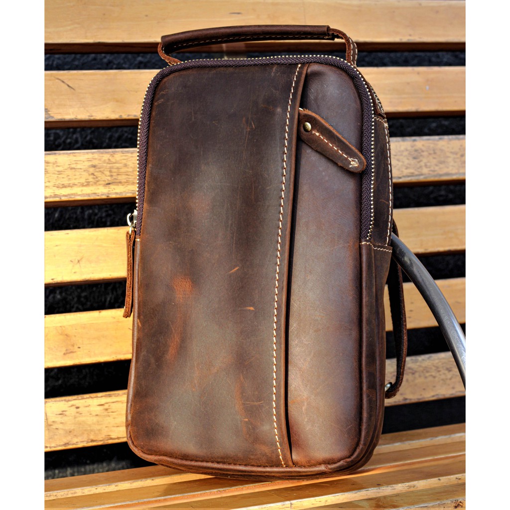 TÚI QUẢI CHÉO 1 QUAI DA THẬT ĐẲNG CẤP THỜI TRANG DB09