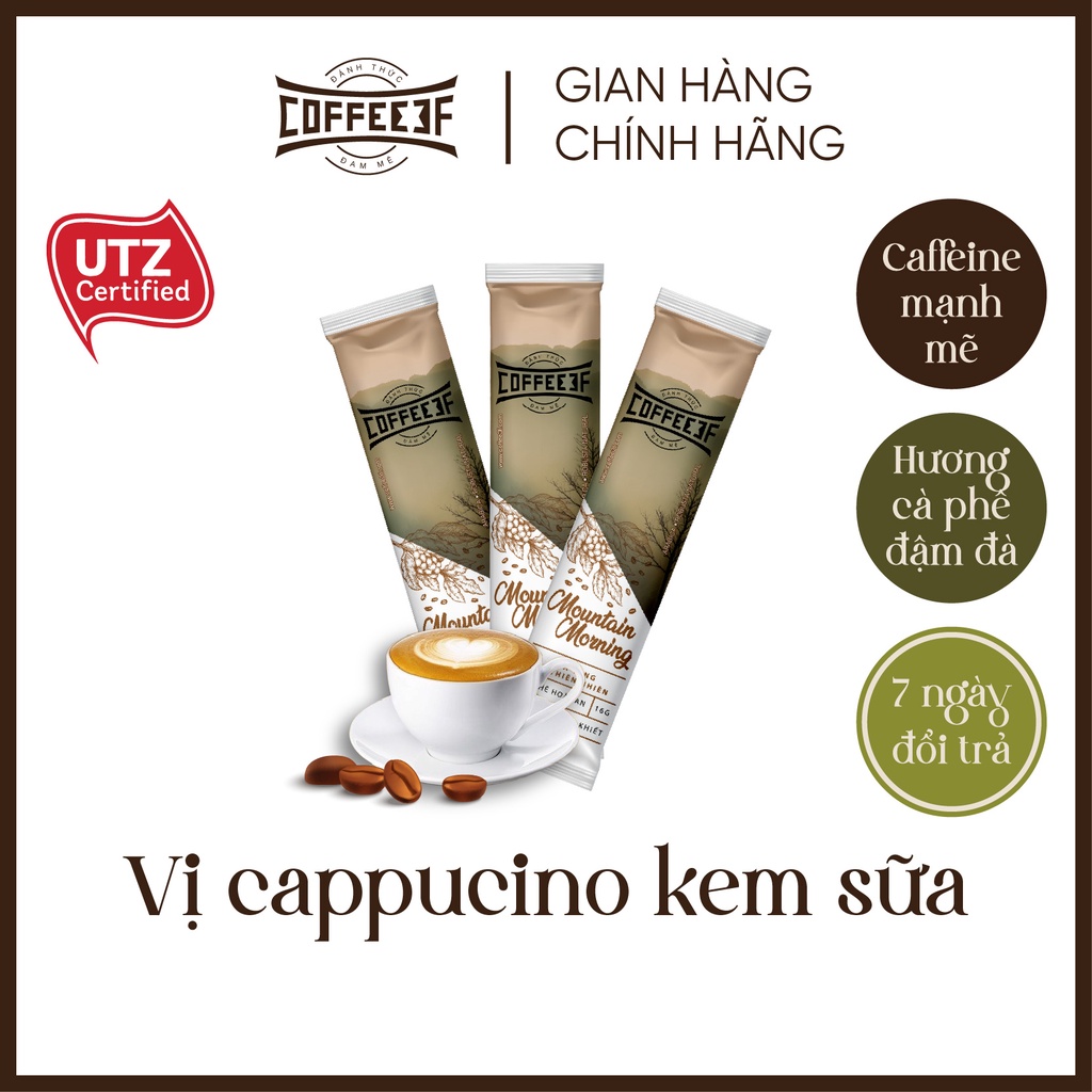 Bộ sản phẩm 5 gói các loại cà phê hòa tan và cacao Đắk Lắk - COFFEE 3F