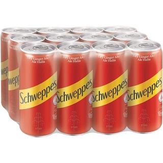 THÙNG 12 CHAI NƯỚC SCHWEPPES GINGER ALE 320ml