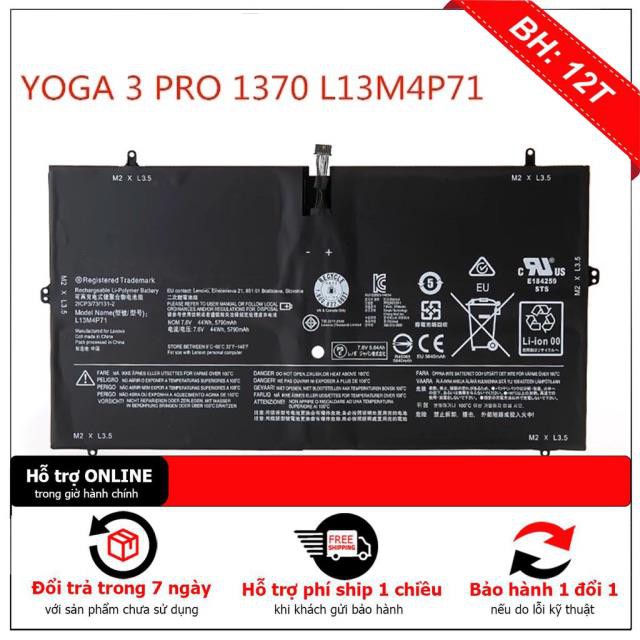 [BH12TH] IN LENOVO YOGA 3 -1370 ZIN ( L13M4P71 )