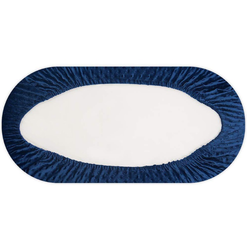 Tấm Trải Giường Siêu Mềm Co Giãn Họa Tiết Chấm Bi Cho Bassinet Ốp