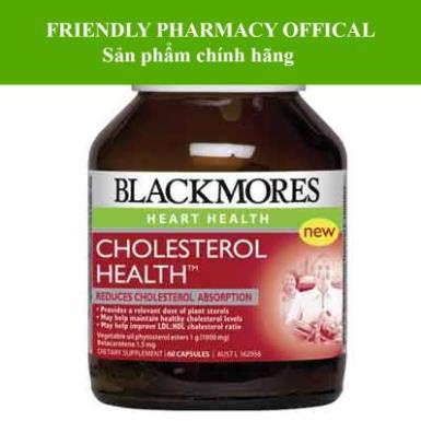 BLACKMORES CHOLESTEROL HEALTH – Hỗ trợ giảm mỡ máu, giảm nguy cơ mắc bệnh tim mạch (60 viên)