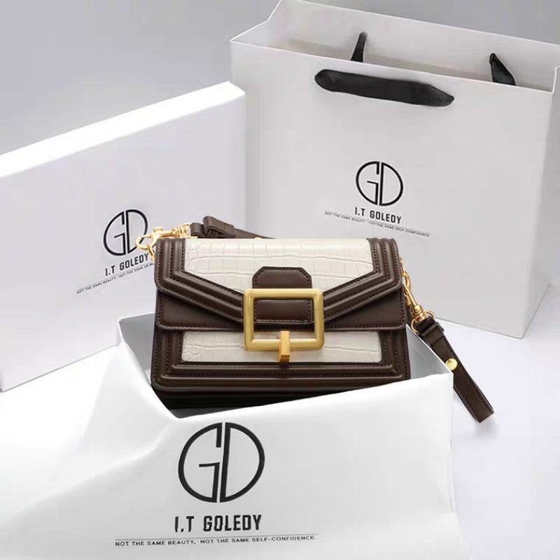 Túi Xách Nữ I.T GOLEDY HONGKONG da bò cao cấp, mẫu mới 2021