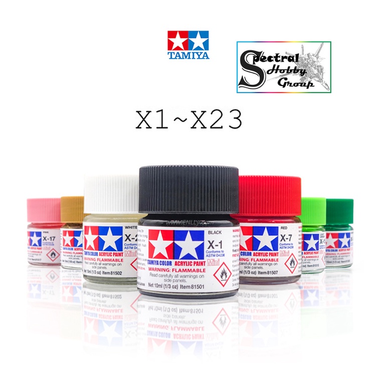 Sơn mô hình Tamiya ACRYLIC paint X1-X35 Gloss color màu bóng