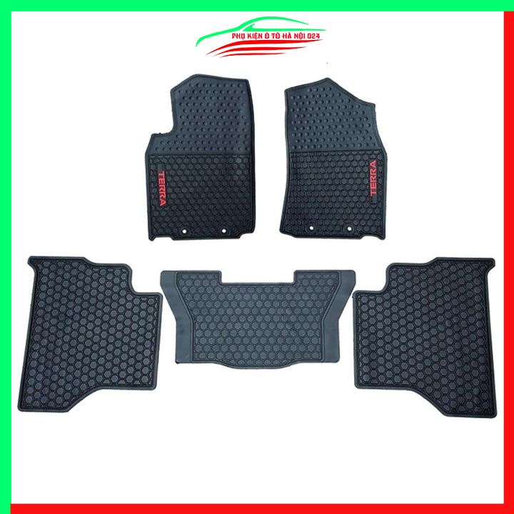 Thảm lót sàn cao su cho xe Nissan Terra 7 Chỗ 2021-2022 hàng chuẩn theo xe chịu lực tốt