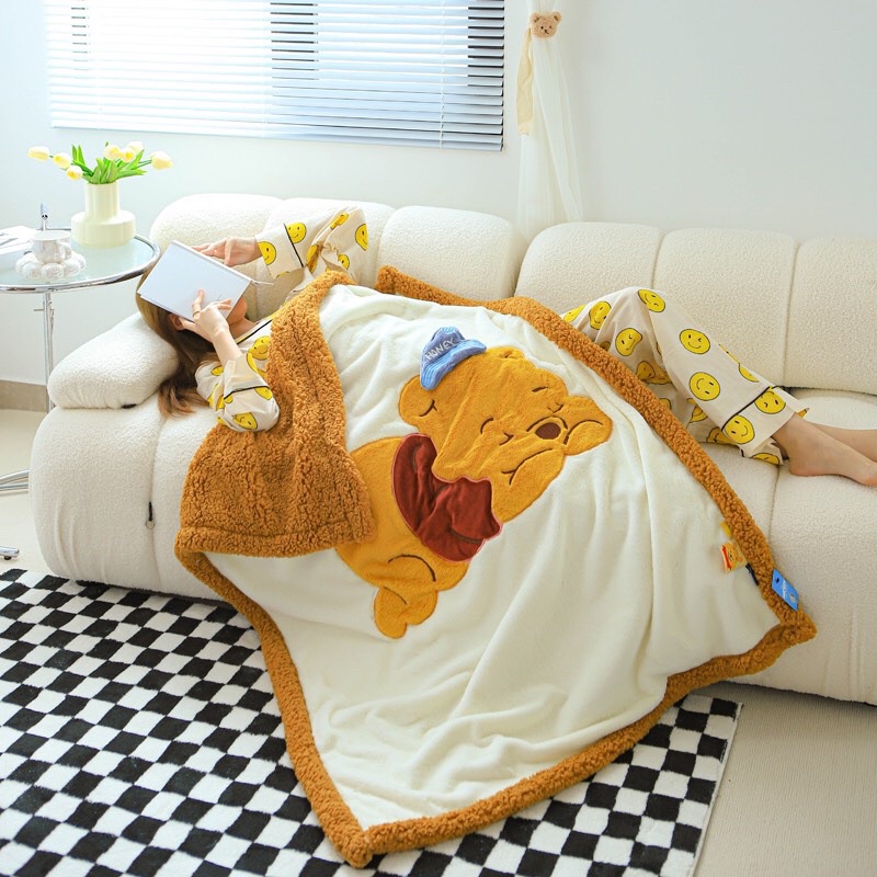 chăn cừu DISNEY ấm áp mềm mịn,Chăn mền cừu dành cho bé krmt 120x150