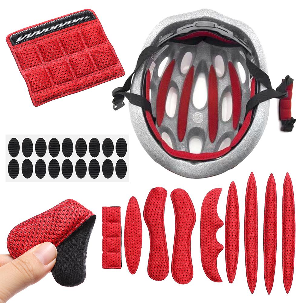 Set 27 miếng đệm xốp lót nón bảo hiểm nhiều màu thay thế thông dụng