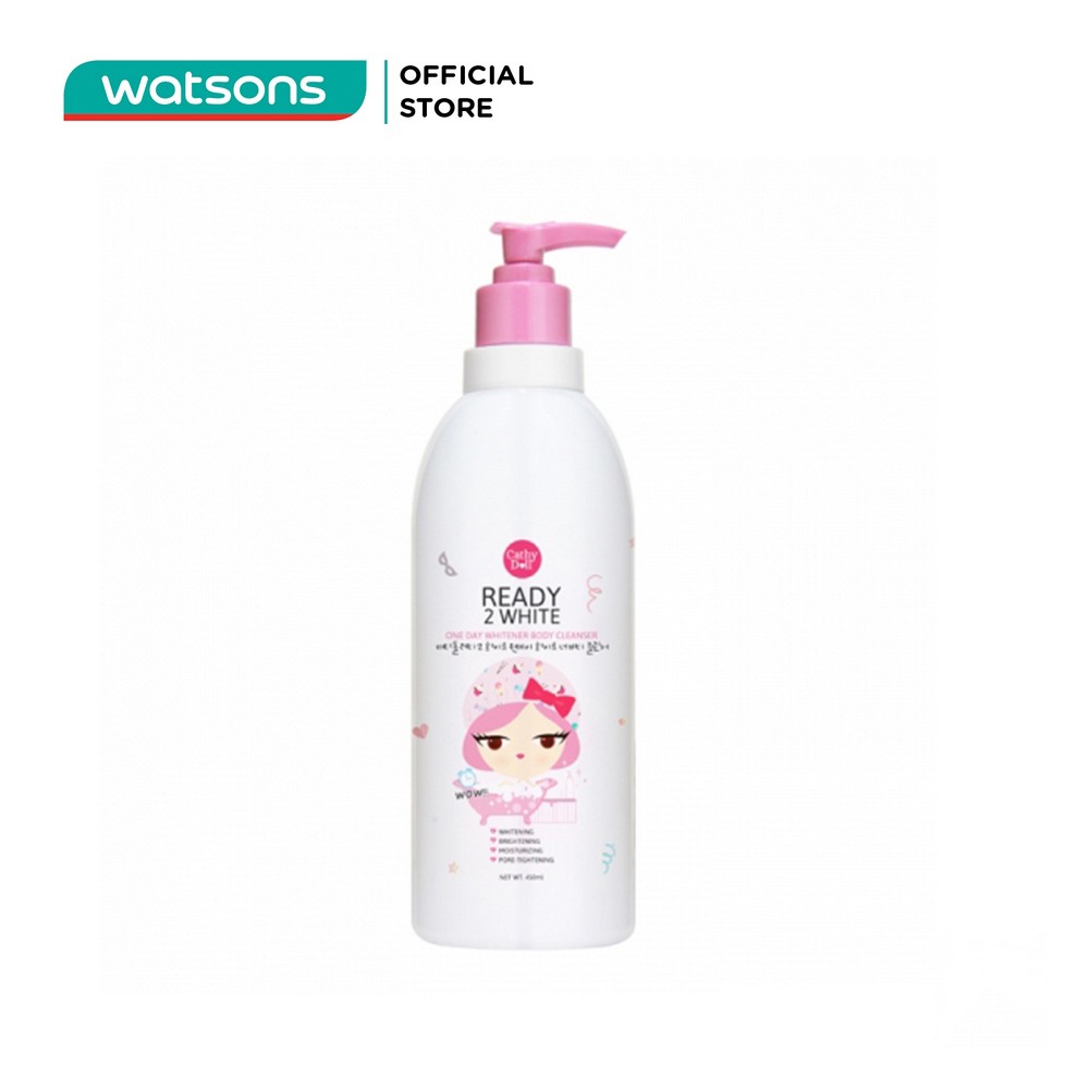 Sữa Tắm Trắng Da Cathy Doll One Day Whitener Body Cleanser 450ml Ready 2 White