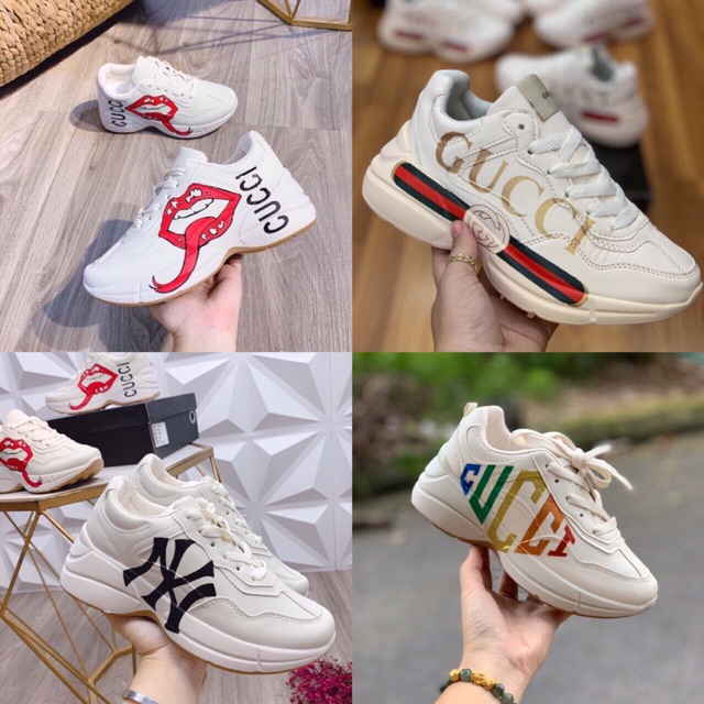GIÀY SNEAKER NỮ GUCC NÂNG ĐẾ 6p CỰC TÔN DÁNG ĐỦ CÁC MẪU SIÊU HOT HIT kèm ảnh thật+ video