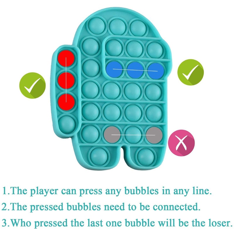 1 Đồ Chơi Bóp Bong Bóng Mềm Không BPA