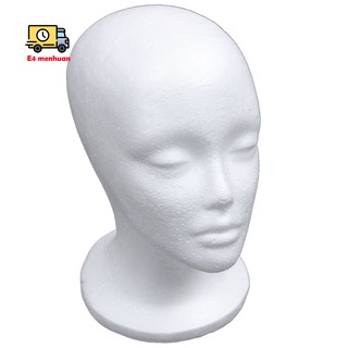 Female Foam Mannequin Head Model Hat Wig Display Stand Rack white