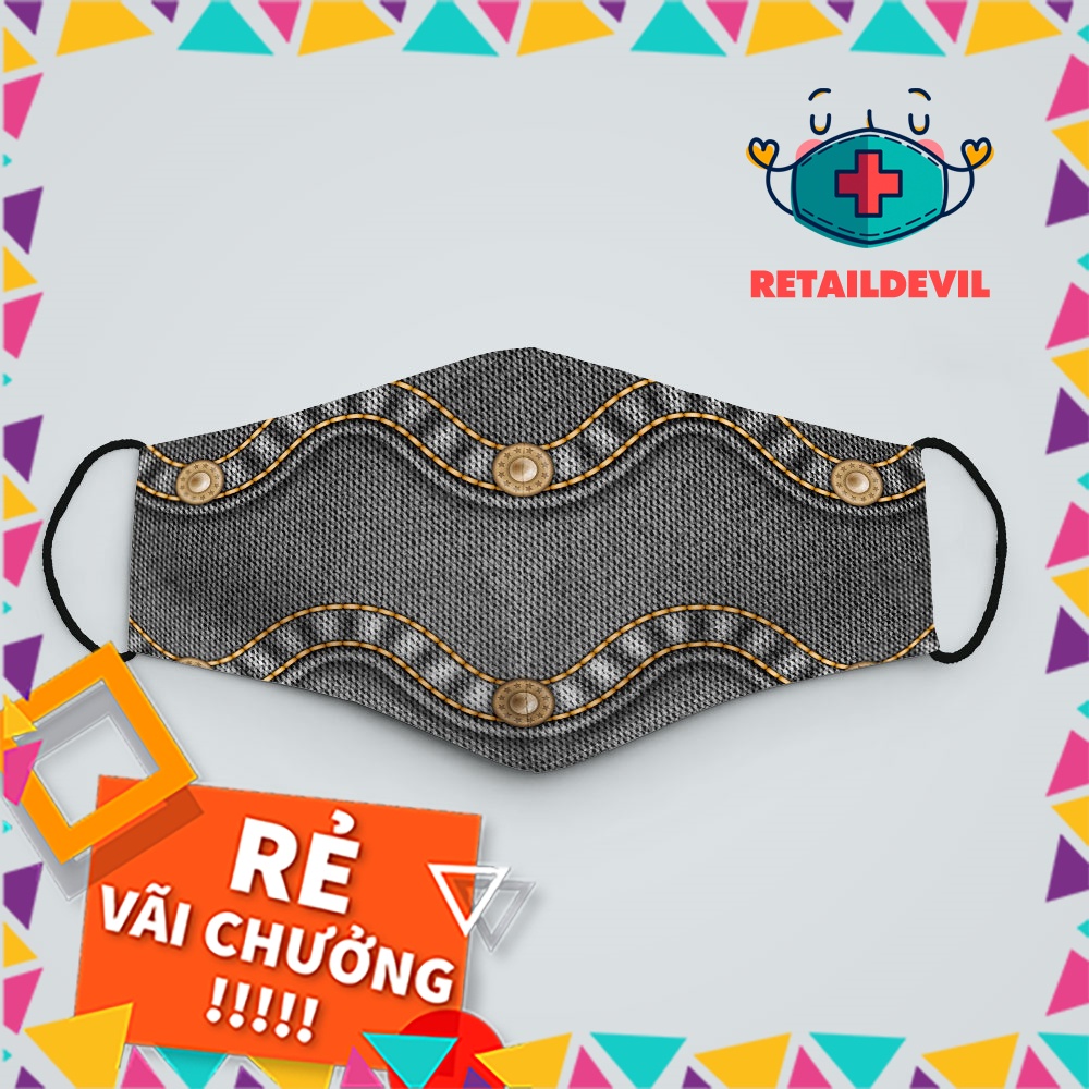 Khẩu Trang Vải Dày PACHWORK_59 RetailDevil Vải Poly Cotton 100%, Ngăn Bụi Mịn, Kháng Khuẩn, 2021 Bảo Vệ Toàn Diện