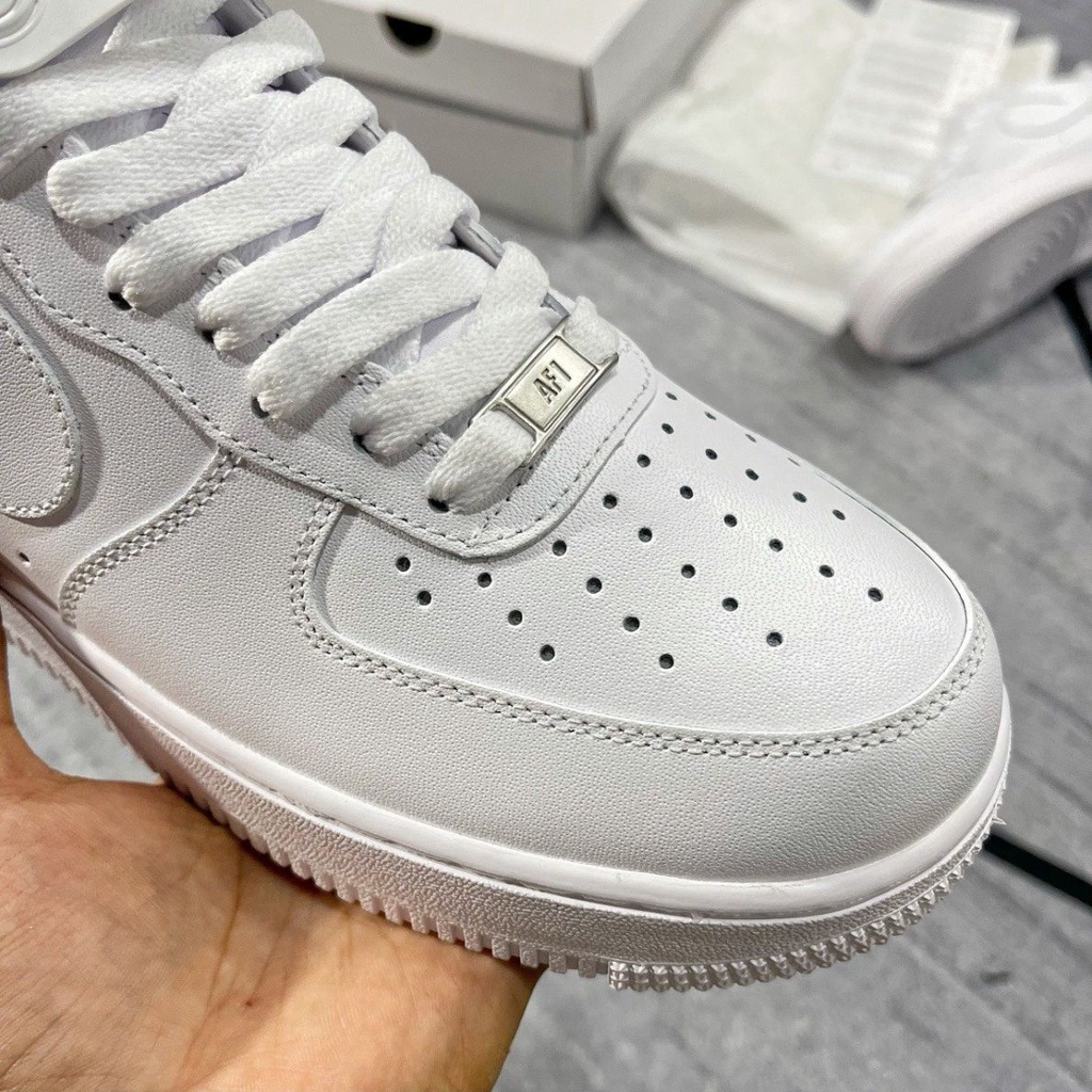 GIÀY THỂ THAO SNEAKER AIR FOCRE 1 ALL WHITE, AF1 FULL TRẮNG DÀNH CHO NAM NỮ DỄ PHỐI ĐỒ, CỰC HOT