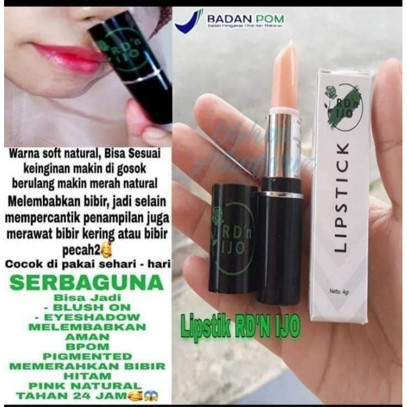 (Hàng Mới Về) Son Môi Huru Hara Rdn Ijo Bền Màu Suốt 24 Giờ