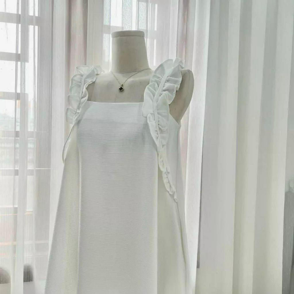 Đầm Maxi Dáng Dài Tay Bèo Trơn Siêu Xinh CC0041
