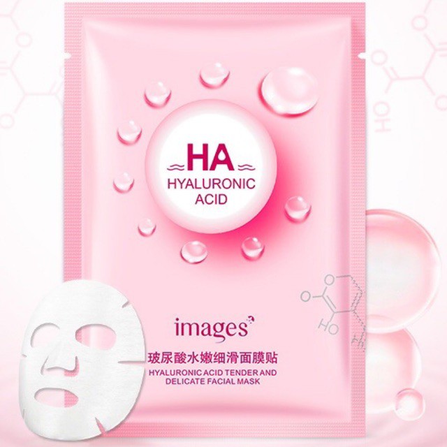 [RẺ VÔ ĐỊCH]💖𝑭𝒓𝒆𝒆𝒔𝒉𝒊𝒑💖 Mask HA -Mặt Nạ Giấy Dưỡng Da Cấp Ẩm Trắng Da Images trắng sáng da chống lão hoá ngừa mụn thâm