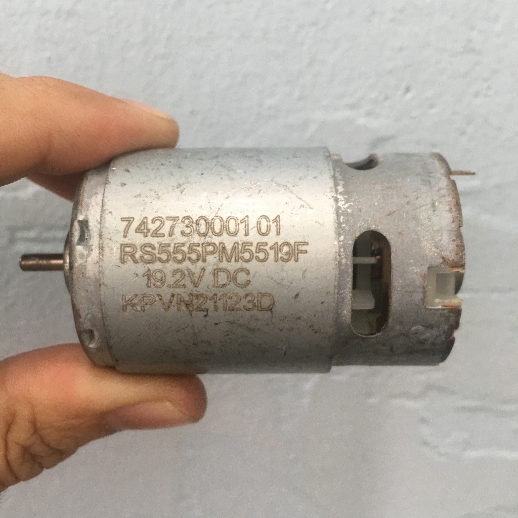 Motor Bãi Tháo Máy 555 Cốt Ngắn - Loại 19.2VDC - Có Bảo Hành