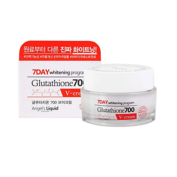 Kem Dưỡng Trắng Sáng Da Angel's Liquid 7Day Whitening Program Glutathione 700 V-Cream 50ml