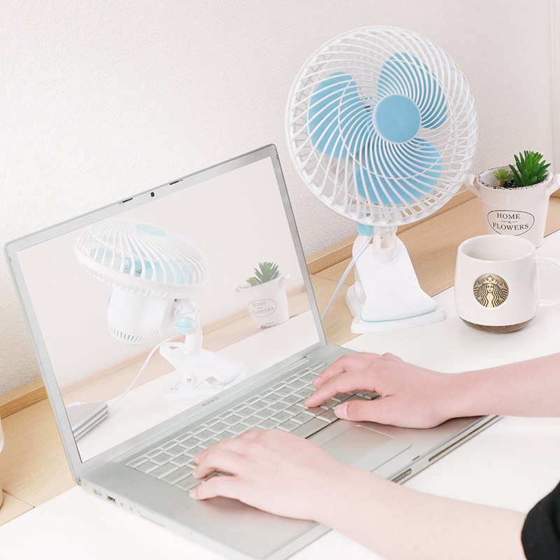 Quạt Kẹp Để Bàn, Xoay 180 Độ, Kẹp Chắc Chắn – Có Điều Khiển Từ Xa