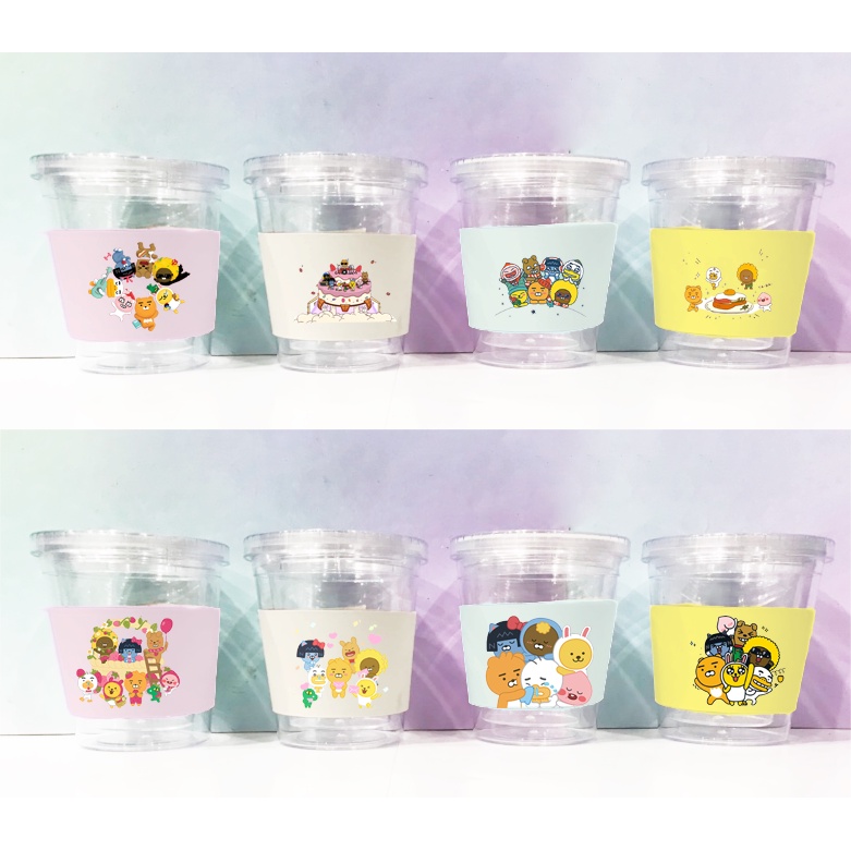 Cốc 2 lớp bé đào C2DI6 cốc giữ nhiệt ly 2 lớp pu cốc làm lạnh dễ thương