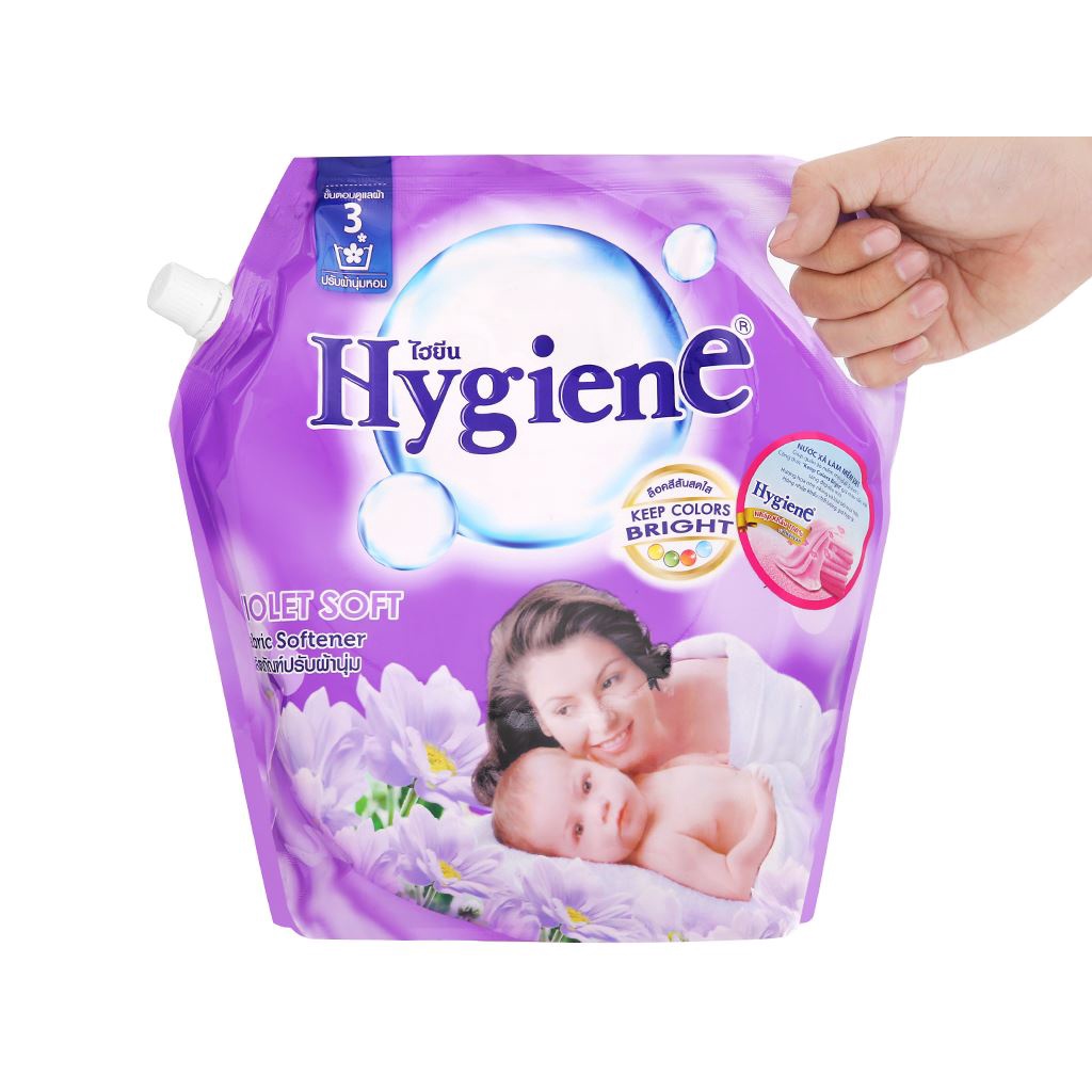 Nước xả vải cho bé người lớn siêu mềm mại Hygiene 1.8L Thái Lan