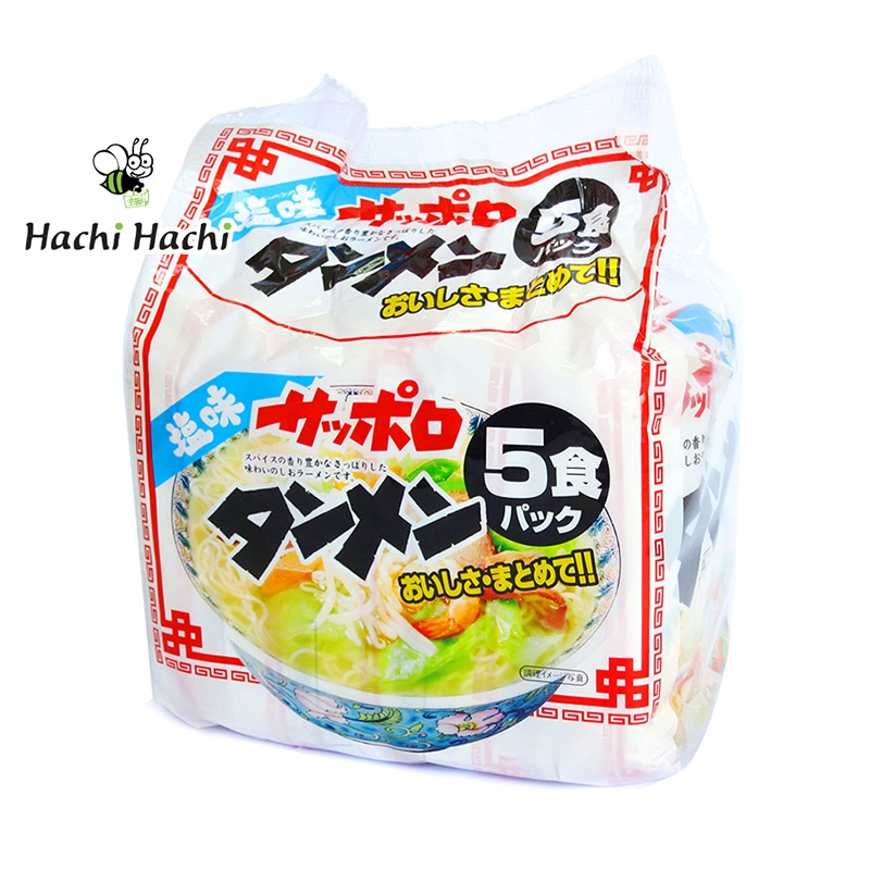 Mì Ramen ăn liền vị muối Men Sunaoshi 415g (83g x 5 gói) - Hachi Hachi Japan Shop