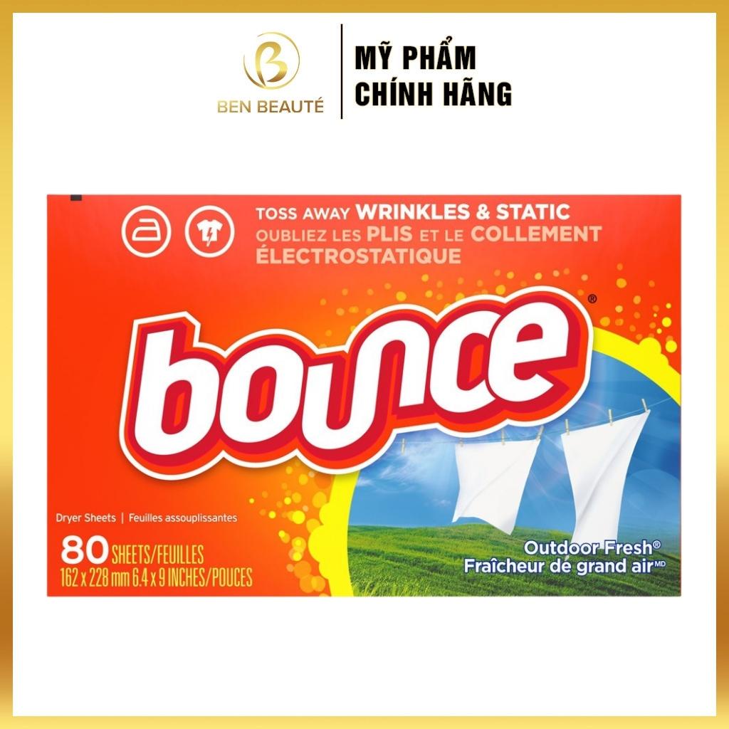 Giấy Thơm Quần Áo Và Làm Mềm Vải Bounce 80 Miếng [Hàng Mỹ]