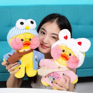 [CÓ SẴN] Vịt Bông LaLaFan Siêu Cute Size 30cm(đầy đủ phụ kiện)