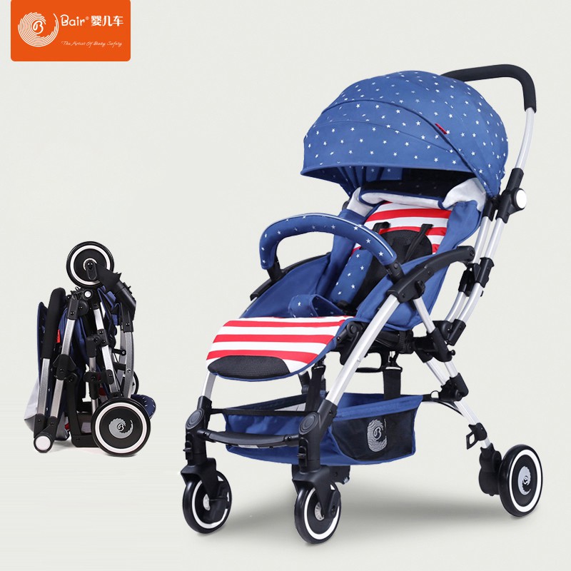 Xe đẩy em bé 2 chiều 3 tư thế Bair Travel D298 gấp gọn siêu nhẹ chính hãng