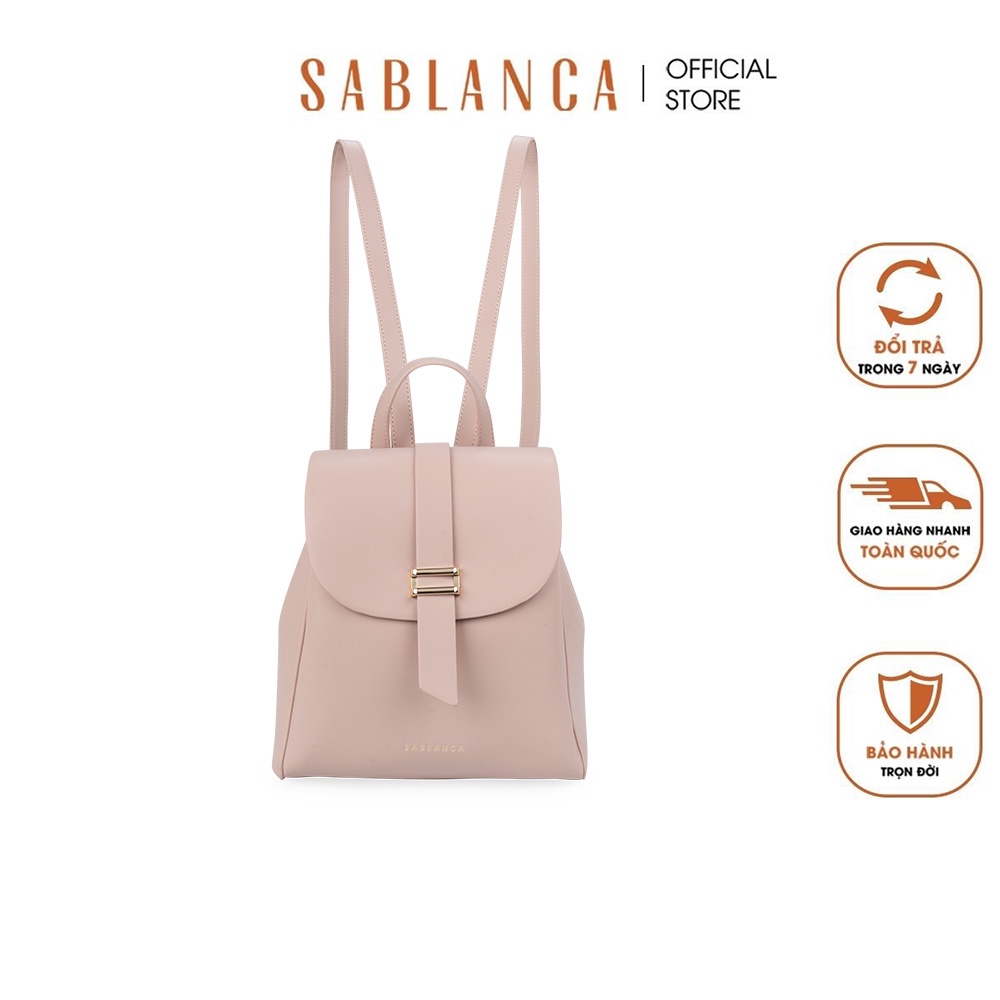 Balo nữ thời trang nấp gập đính kim loại SABLANCA 5051BP0062