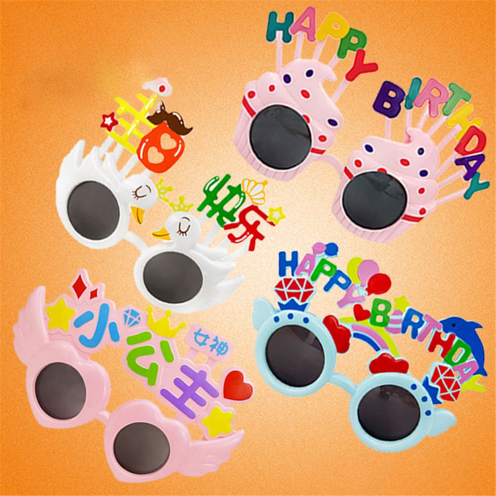 Kính mát in chữ Happy Birthday dễ thương dùng làm phụ kiện chụp ảnh cho bé