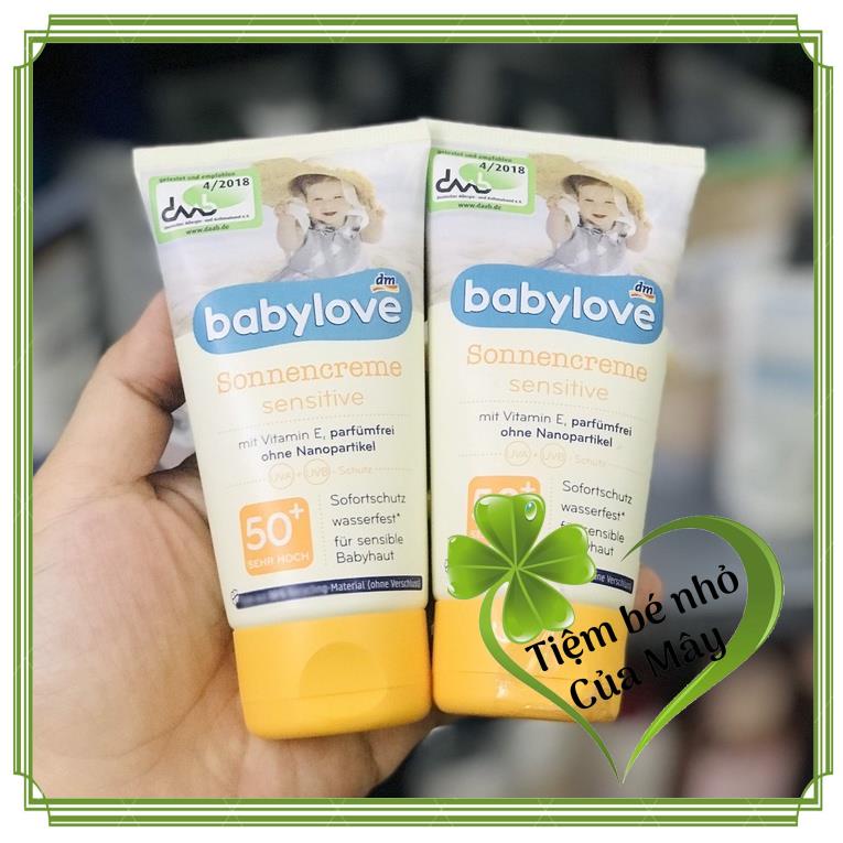 (đủ bill) Kem chống nắng trẻ em  babylove 75 ml hàng Đức