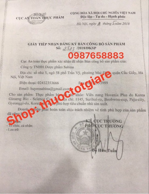 Viên bổ gan Hovenia Plus [ Chính hãng] - Giải độc gan, giải rượu | Thế Giới Skin Care