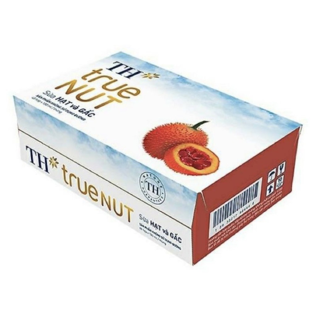 1 Thùng Sữa hạt TH TRUE NUT 180ml x 48 hộp 7 vị ( Óc chó / Macca / Hạnh Nhân / Gấc / Hạt Nghệ / Hạt dẻ cười / Gạo lức )