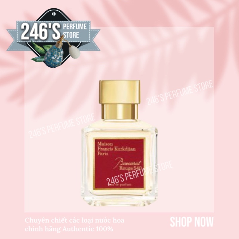  💕Mun💕 Mẫu thử nước hoa mfk bacarat 540 edp 10ml dạng xịt. 5ml/10ml/20ml