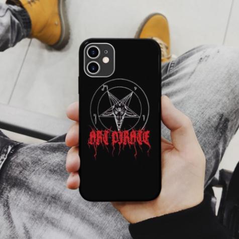 Ốp lưng iphone SAMSUNG hình satan collage art minimalism chống sốc cứng  cho các dòng iPhone PAP20210758
