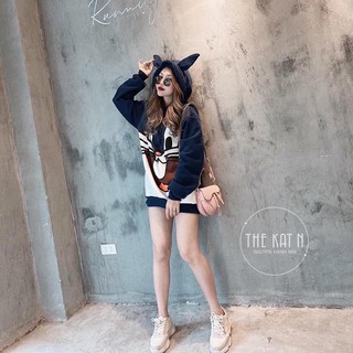 Áo hoodie tai thỏ bunny
