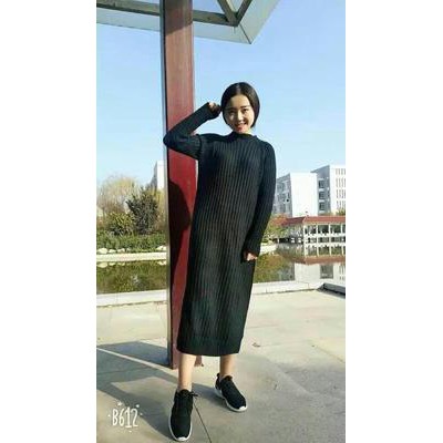 Váy len cổ 3 phân hàng cao cấp cho nữ thu đông 2018