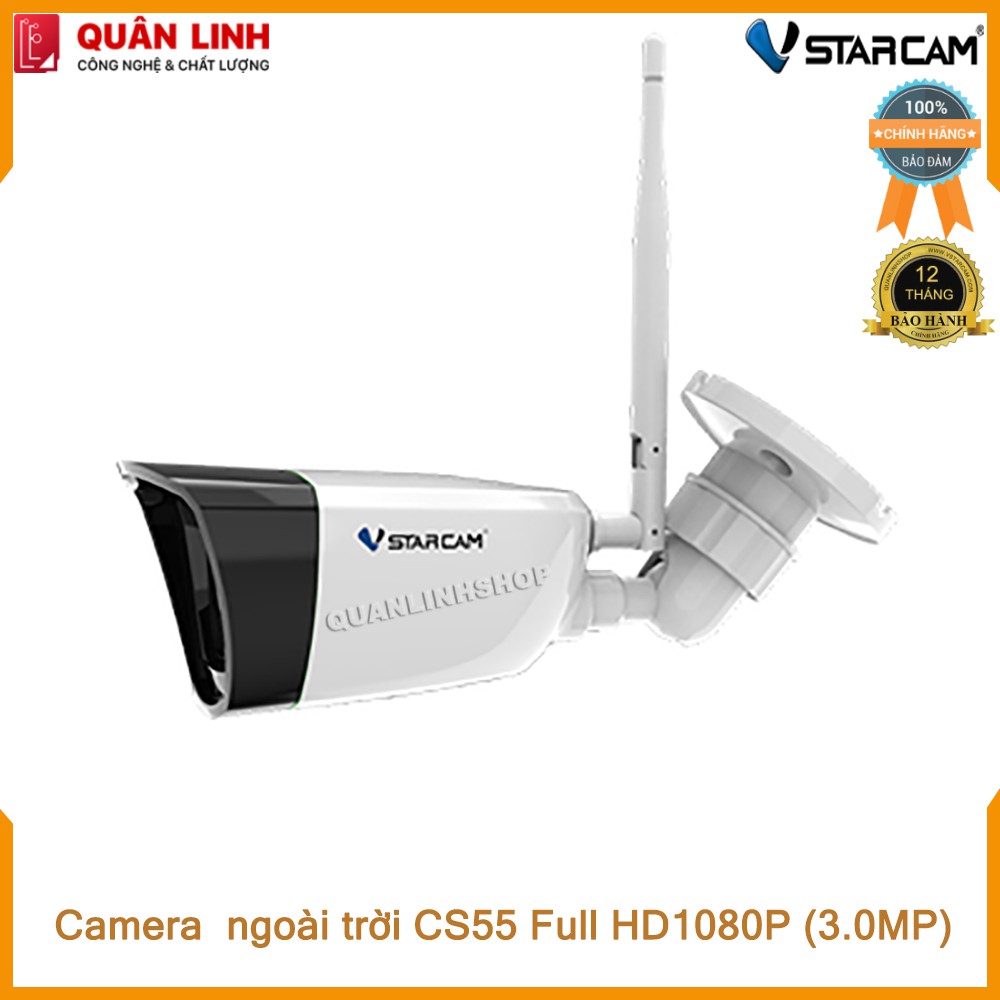 Camera IP Wifi hồng ngoại ngoài trời Vstarcam CS55 Full HD 1080P 3MP